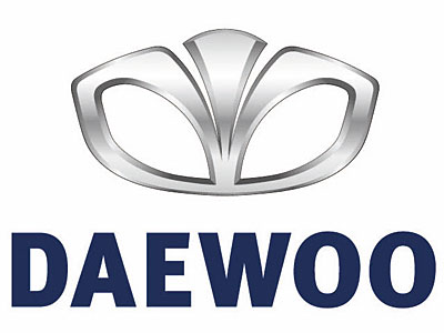 Le sigle daewoo logo DAEWOO  , emblème de daewoo en france