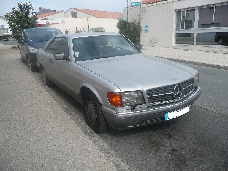 Mercedes 560 SEC occasion Gris clair - 19609