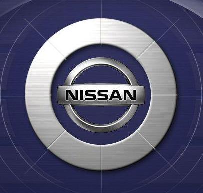 Le sigle nissan logo NISSAN  , emblème de nissan en france
