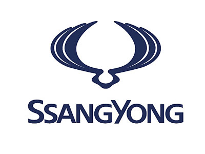Le sigle ssangyong logo SSANGYONG  , emblème de ssangyong en france